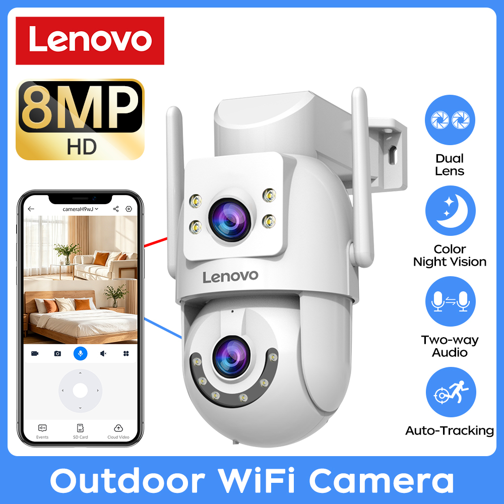 Home Cinema Sony - Lenovo 8MP Outdoor Surveillance Camera 5G