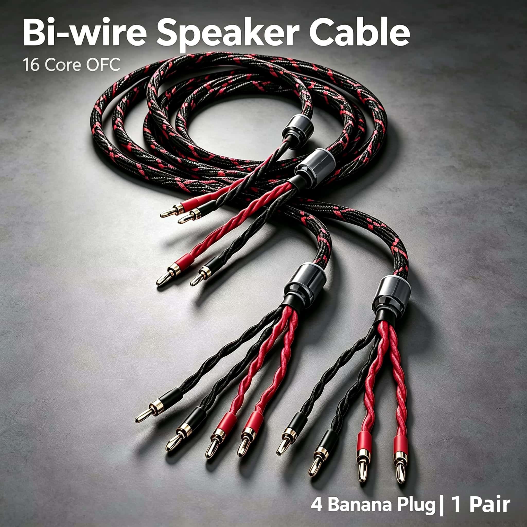 Home Cinema Player - 16 Core OFC Gold Plated Biwire