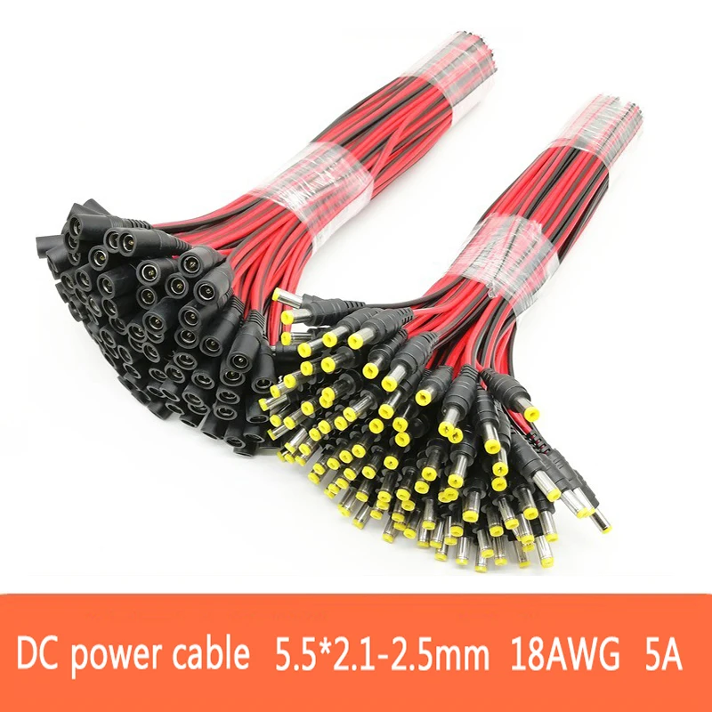 Ambient Light Strip Tv - 18 AWG Male Female Power DC