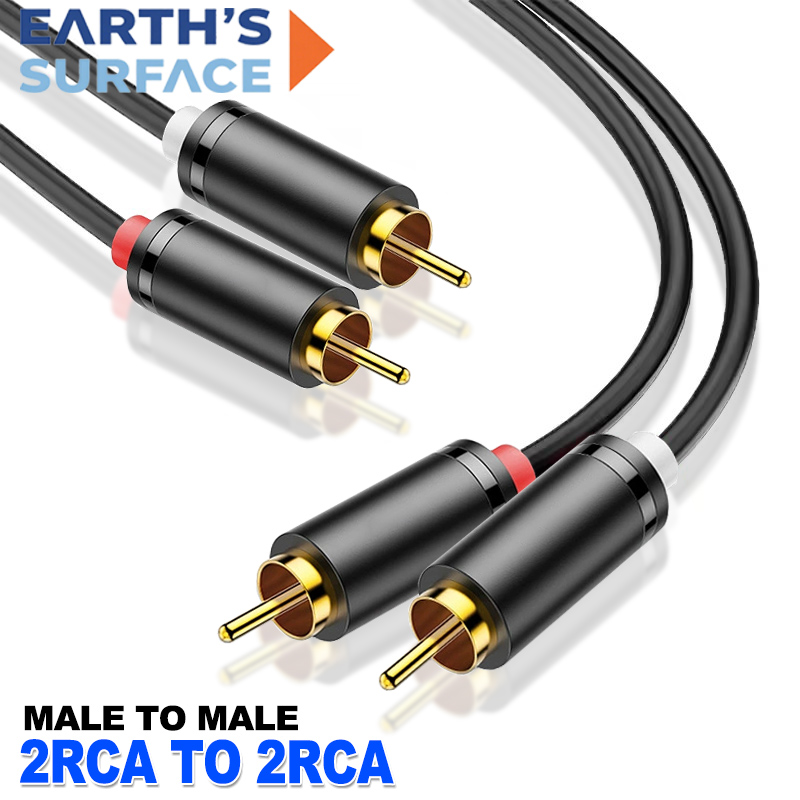 Home Cinema Amplifier - Dual RCA Cable HIFI Stereo 2