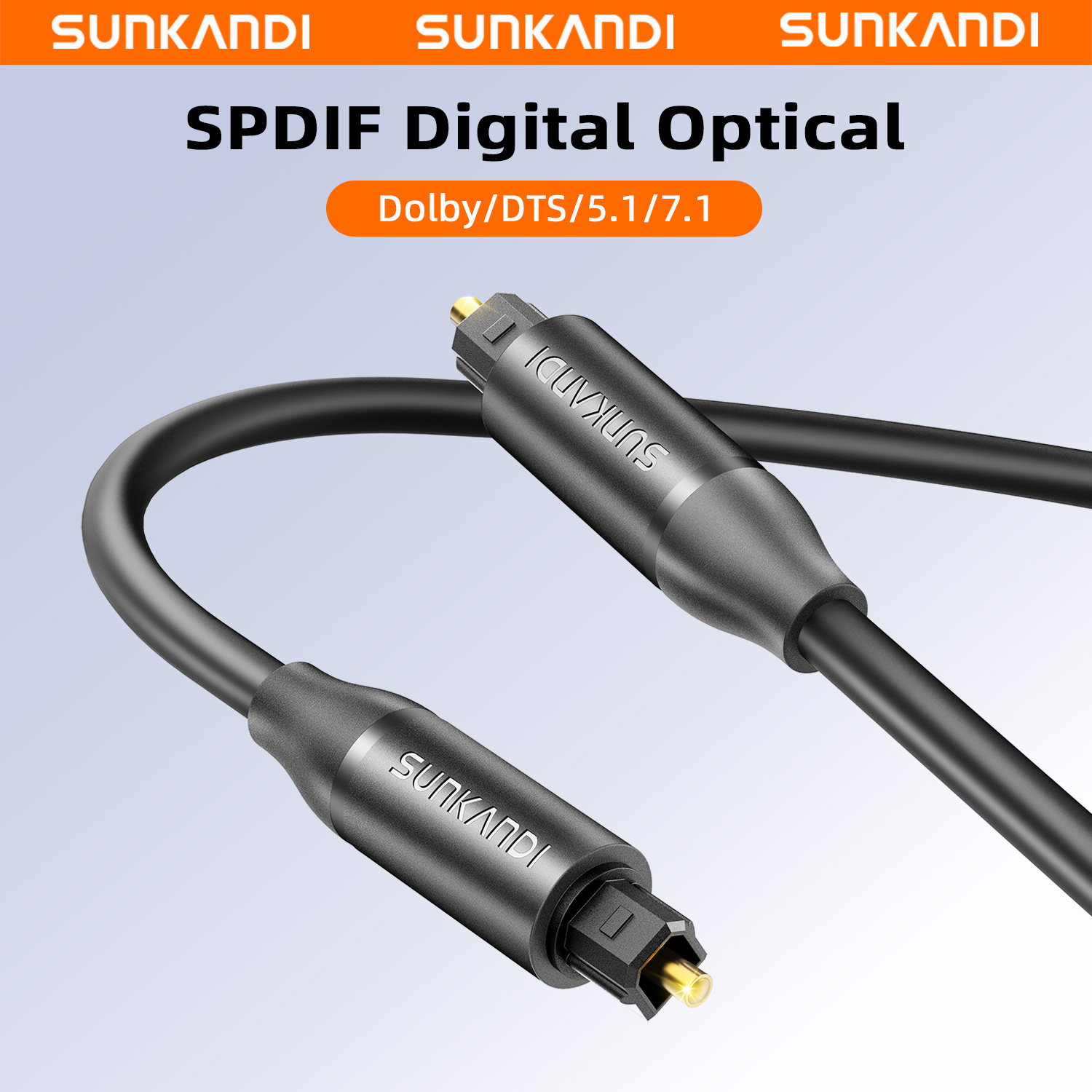 Home Cinema Amplifier - SUNKANDI Optical Audio Cable, Toslink Fiber