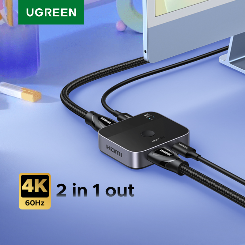 Home Cinema Player - UGREEN HDMI USB C Switch 2