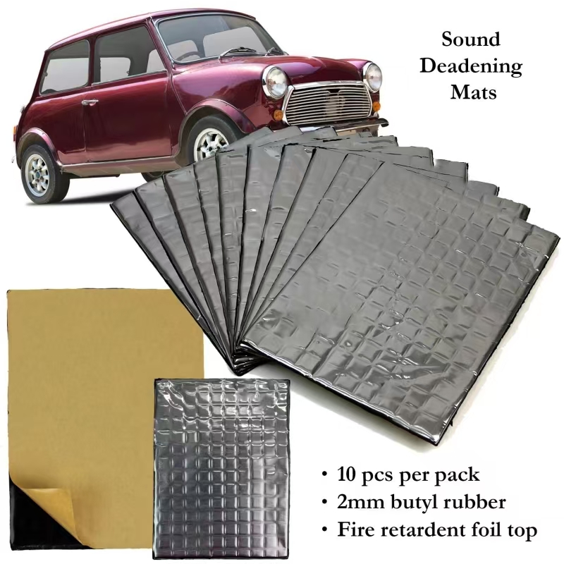 10Pcs Car Sound Mat Insulation - Noise Isolating Pad 评论和价格