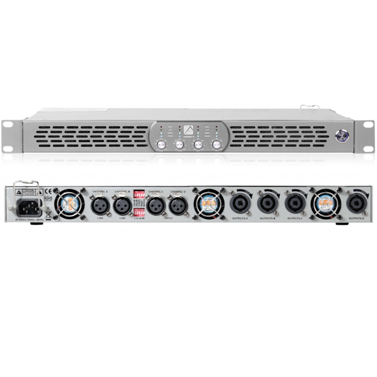 1U Digital Power Amplifier 4Ch - Home Cinema Amplifier 评论和价格