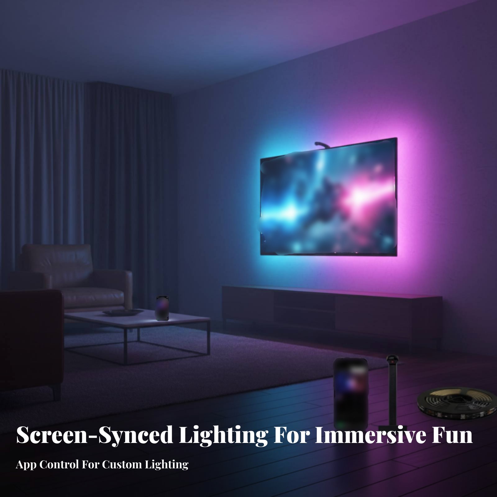 Screen Sync Lighting Strip Str - Ambient Light Strip Tv 评论和价格