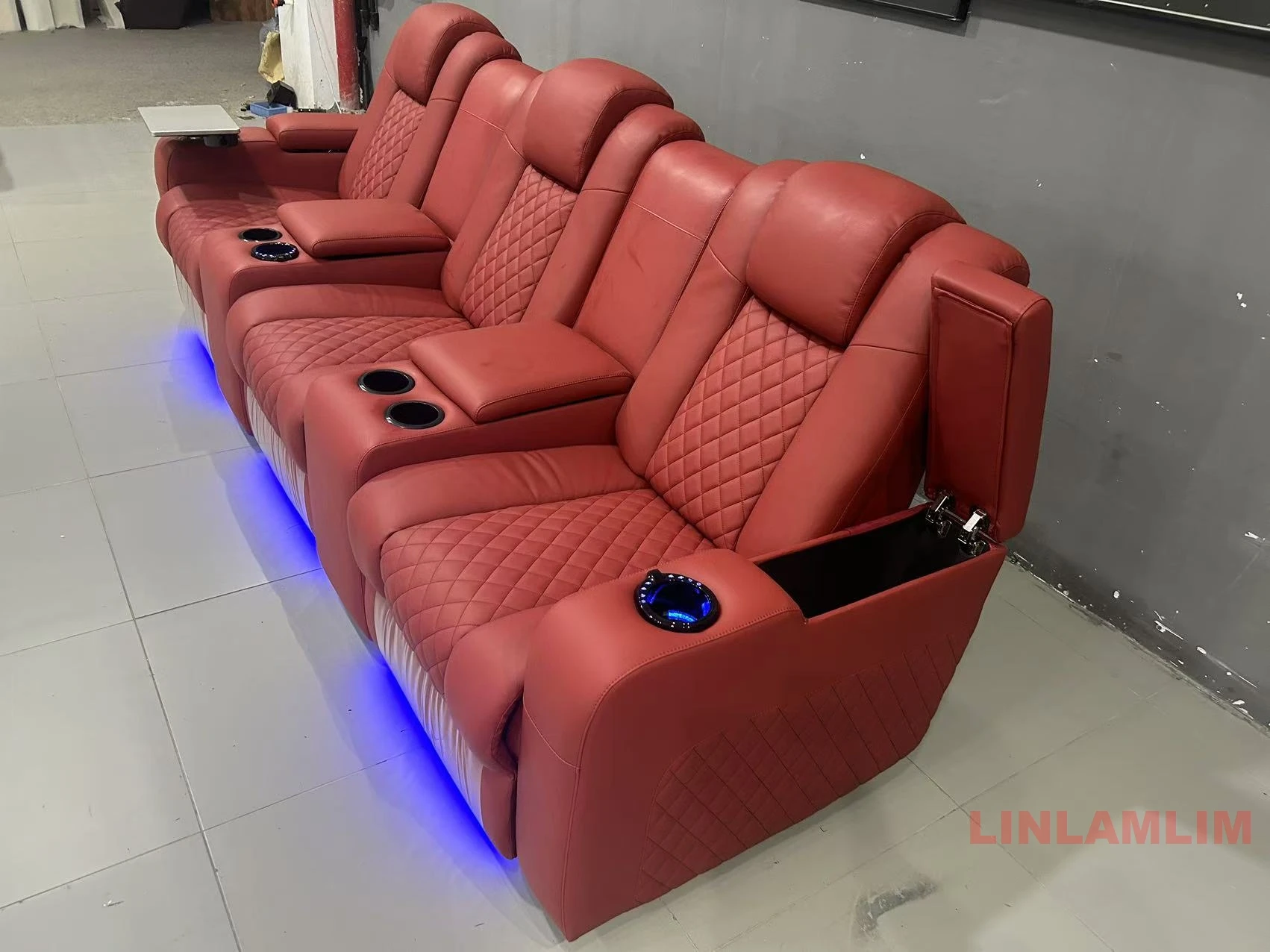 Linlamlim Luxury 3-Seat Reclin - Home Cinema Center 评论和价格