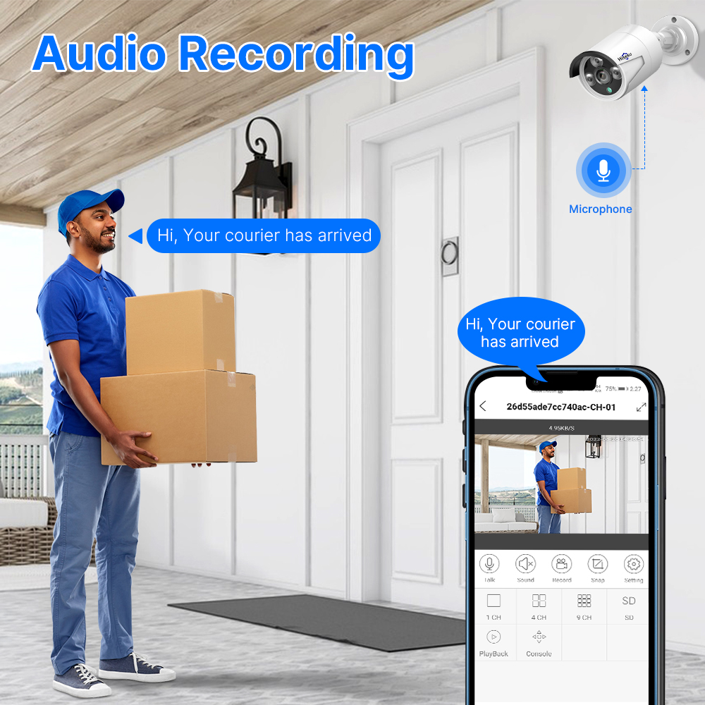 Hiseeu 5MP Audio IP Security S - Home Cinema Sony 评论和价格