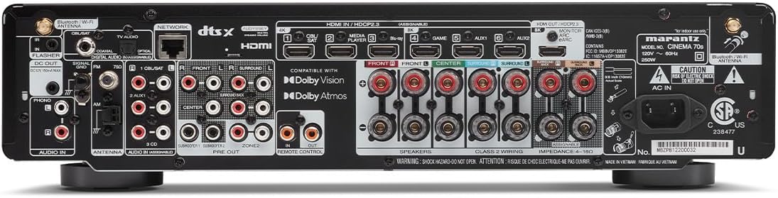 Marantz Cinema 70S 7.2-Ch Rece - Home Cinema Bluetooth 评论和价格