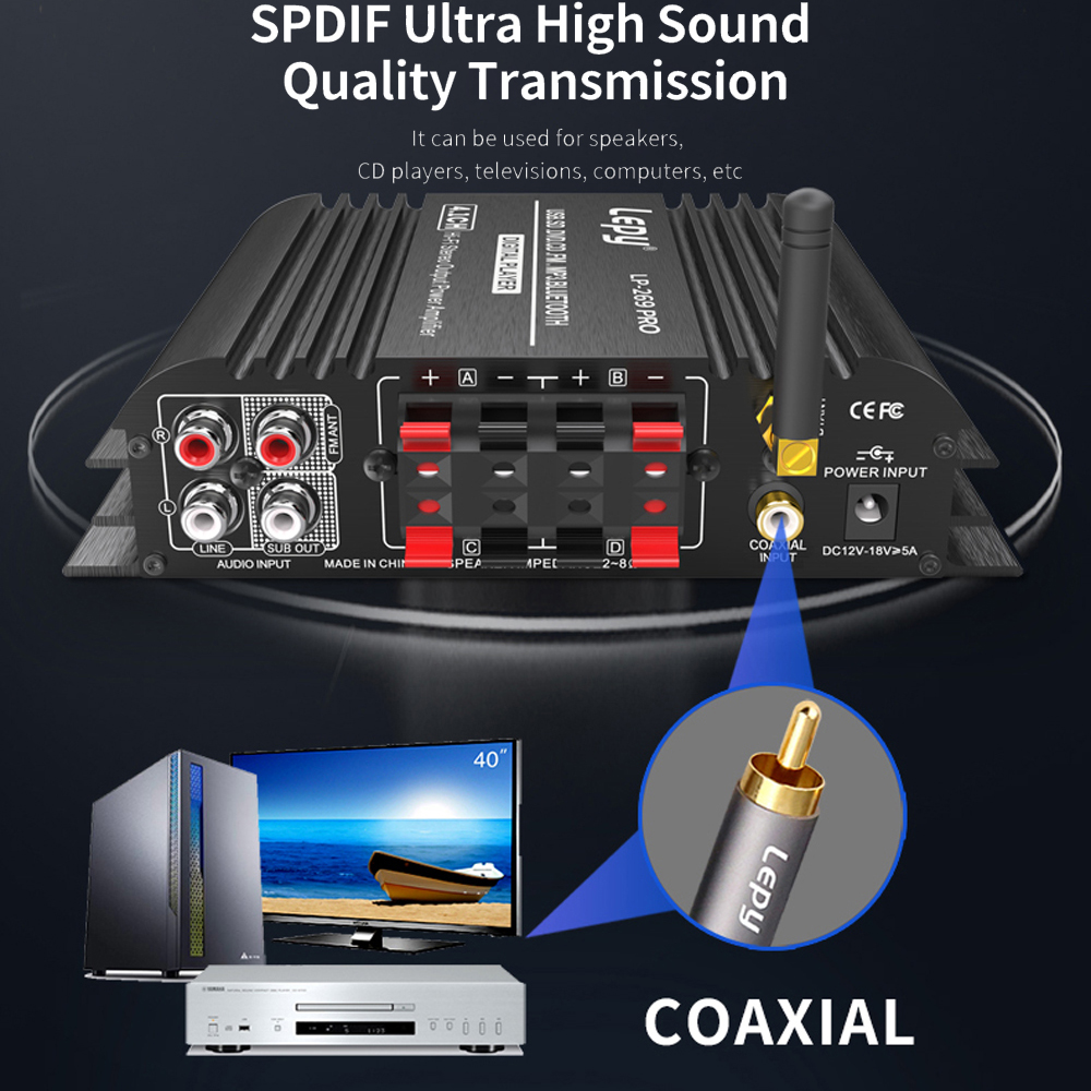 LEPY LP-269PRO 4.1 Channel Amp - Home Cinema Bluetooth 评论和价格