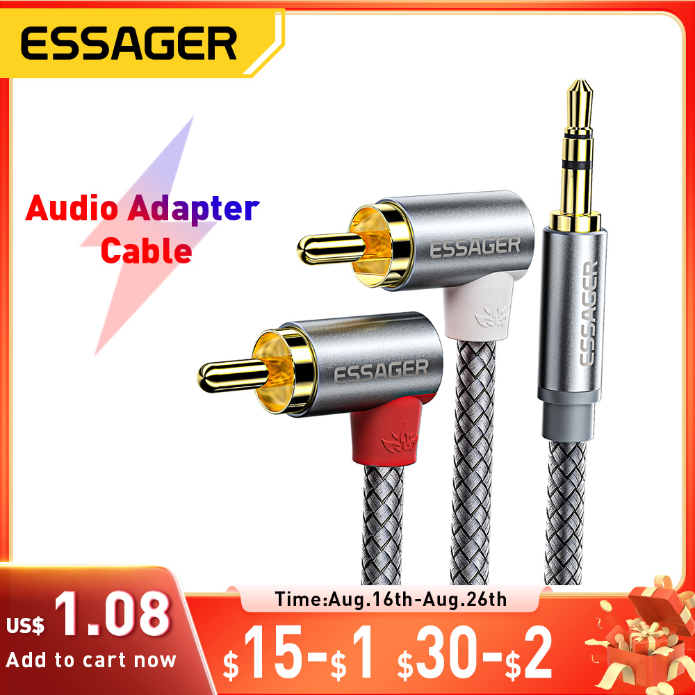Essager 90 ° Angle RCA Audio S - Home Cinema Amplifier 评论和价格