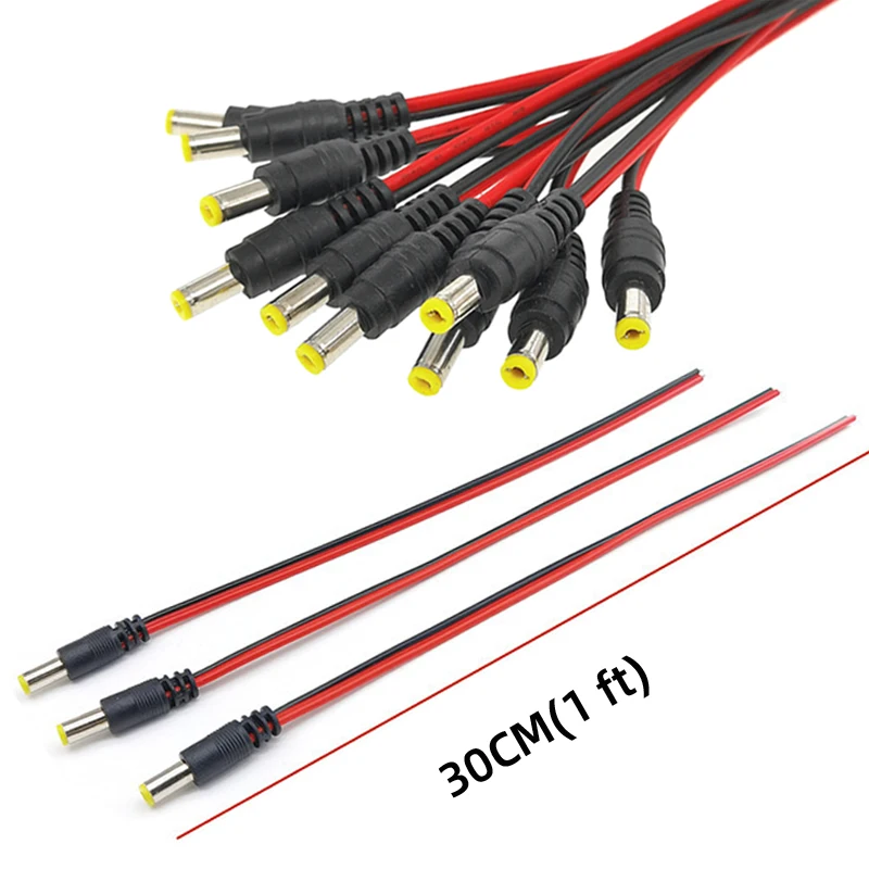 18 AWG 10pcs 5.5x2.1 mm Male F - Ambient Light Strip Tv 评论和价格