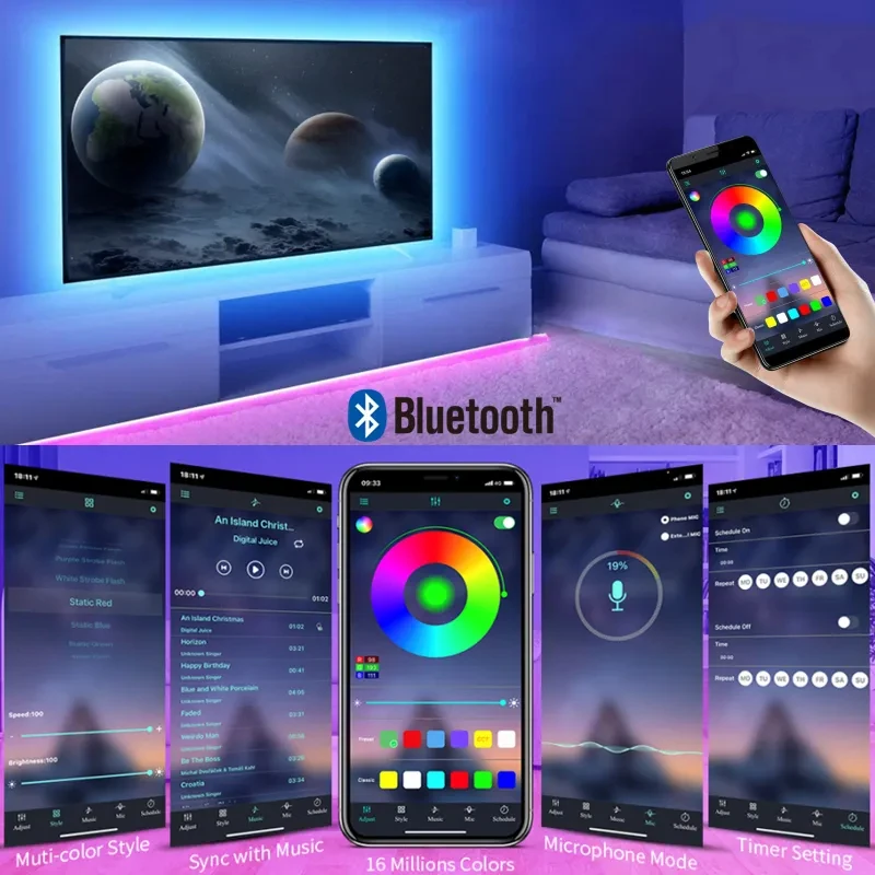 USB Led Strip Lights DC 5V RGB - Ambient Light Strip Tv 评论和价格