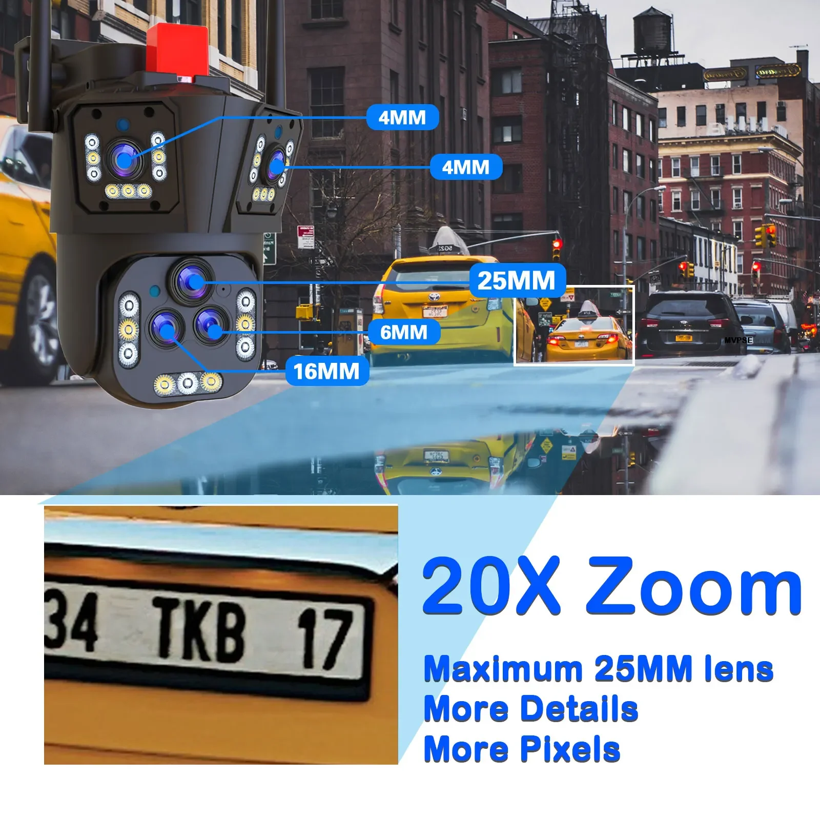 Ultra 20MP 10K WIFI PTZ Contro - Home Cinema Sony 评论和价格