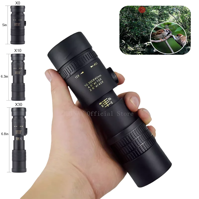 Powerful 10-300x40 HD Monocula - Home Cinema Center 评论和价格