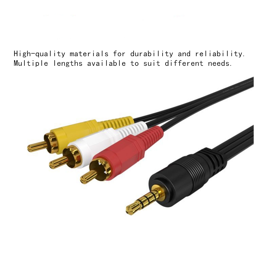 3.5mm to 3 RCA Audio Video Cab - Home Cinema Player 评论和价格