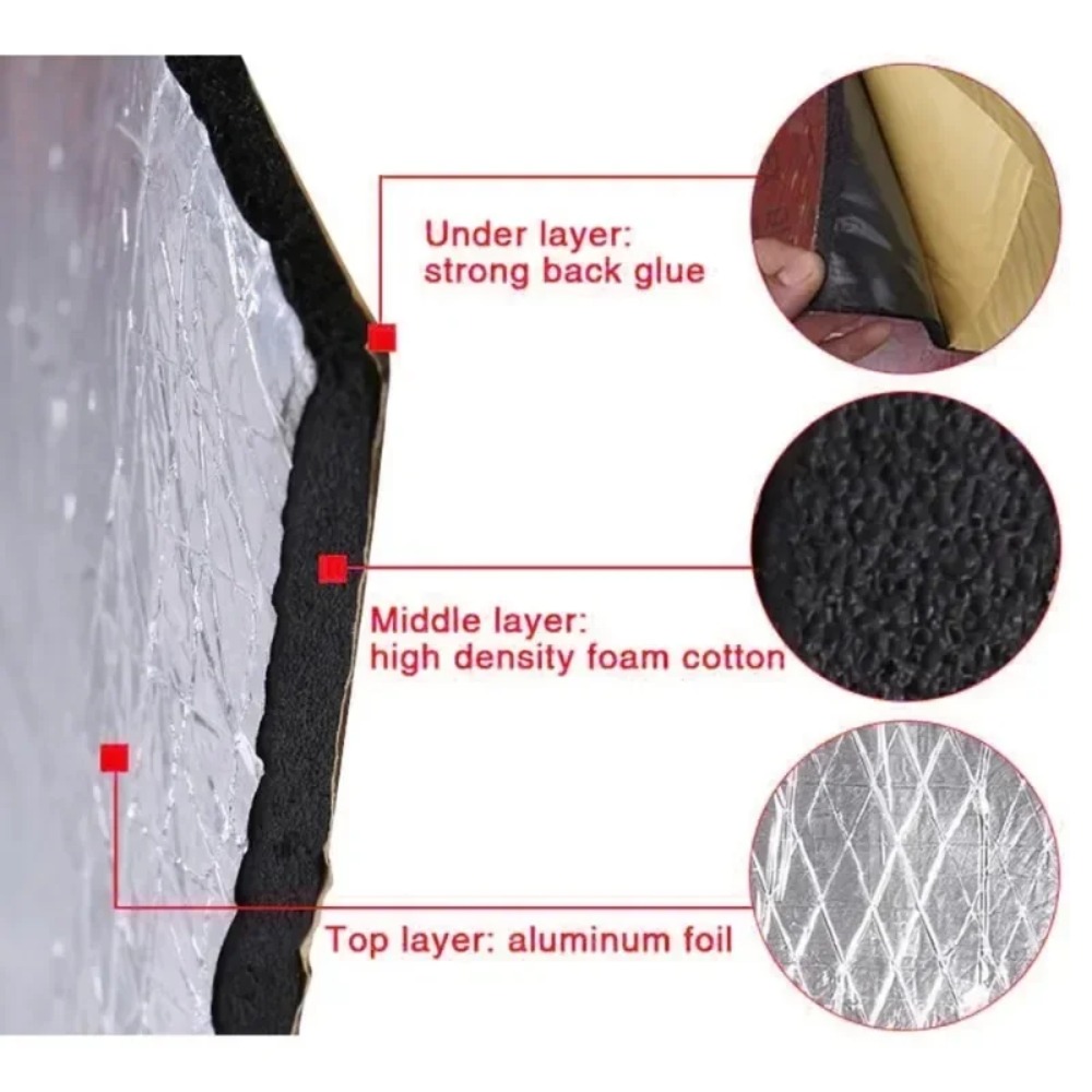 Extra Thick 20mm Car Sound Dea - Noise Isolating Pad 评论和价格