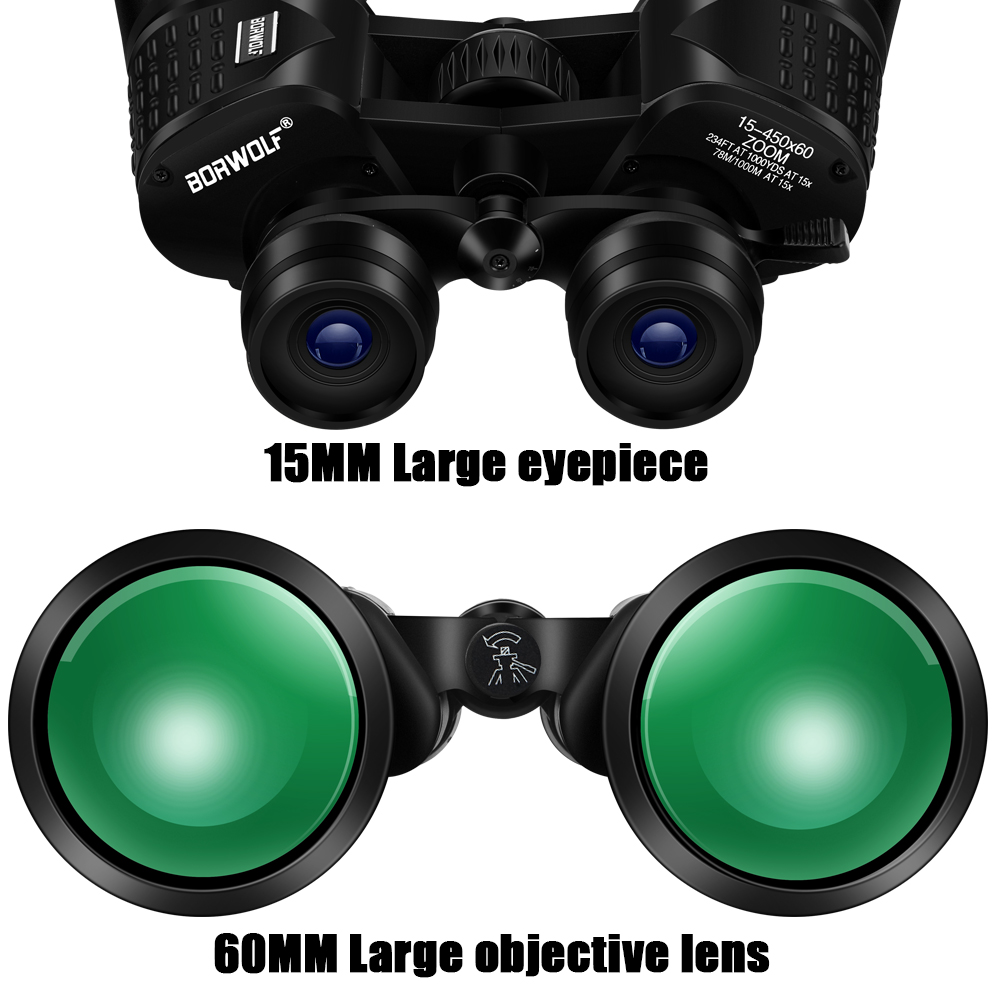 BORWOLF 15-450X60 Binoculars T - Home Cinema Center 评论和价格