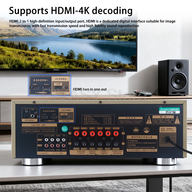 1200W Amplifier Bluetooth Amp  - Home Cinema Bluetooth 评论和价格