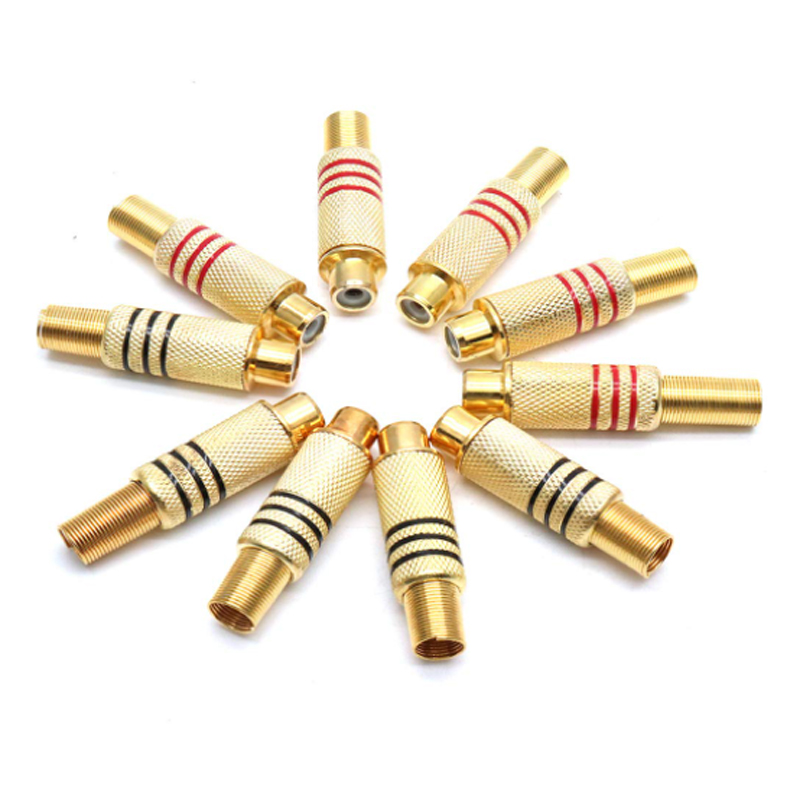 4PCS RCA Plug Gold Plated Sold - Home Cinema Amplifier 评论和价格