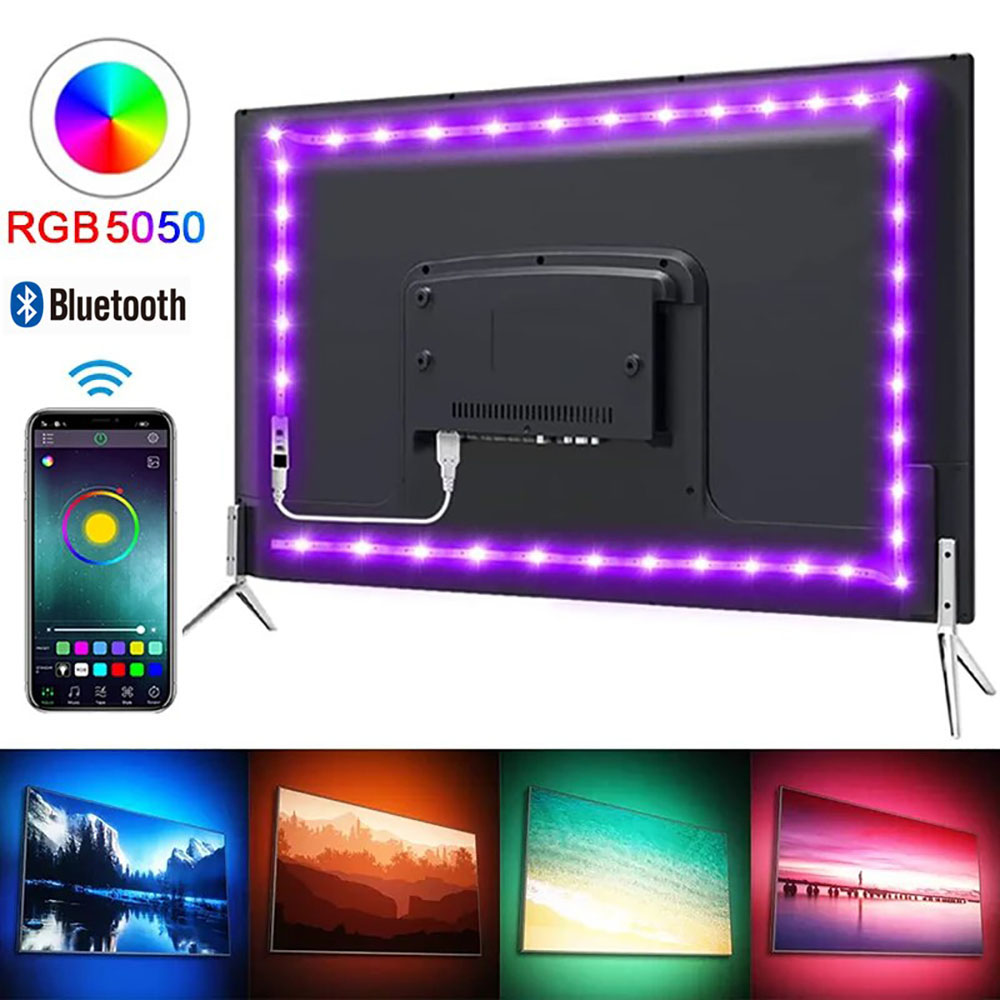 RGB Led Strip Light Bluetooth  - Ambient Light Strip Tv 评论和价格