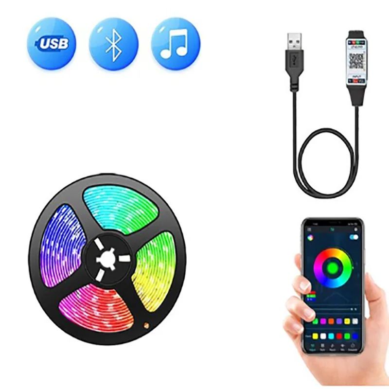 RGB Led Strip Light Bluetooth  - Ambient Light Strip Tv 评论和价格