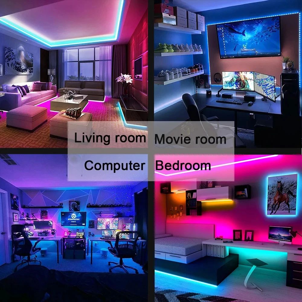 RGB Led Strip Light Bluetooth  - Ambient Light Strip Tv 评论和价格