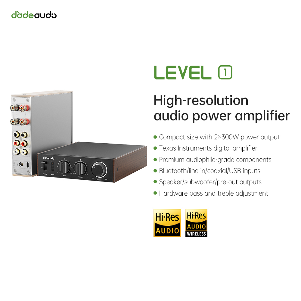 JadeAudio Level 1 Desktop HiFi - Home Cinema Amplifier 评论和价格