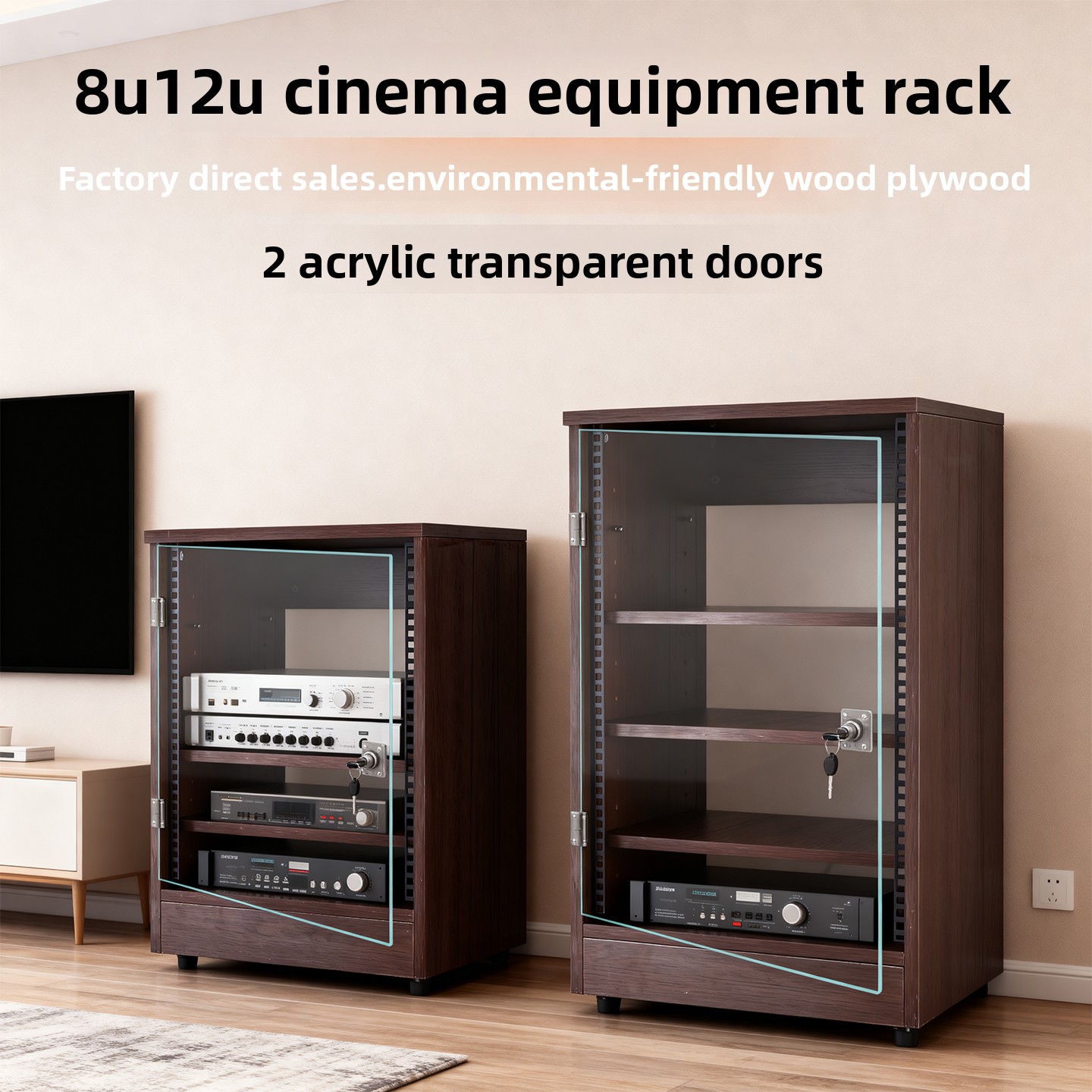 Front transparent door 8U - 16 - Home Cinema Amplifier 评论和价格