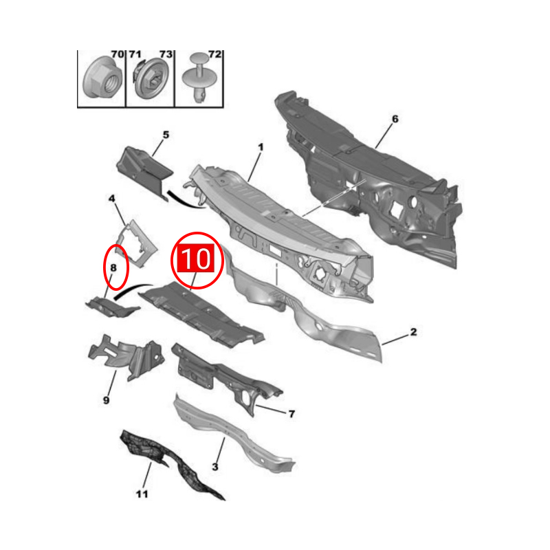 9800176580 9800164480 For Peug - Noise Isolating Pad 评论和价格